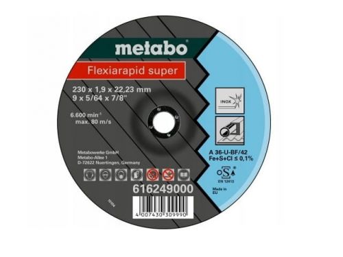 Брусна плоча Flexiarapid 230x1,9x22,23, Inox   