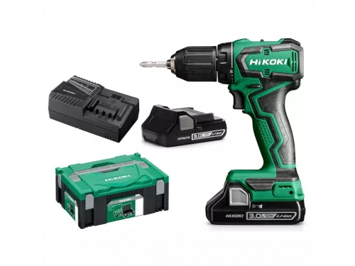 Акумулаторска дупчалка - одвртувач 18V без четкицисо полнач и батерии 2 x 3Ah