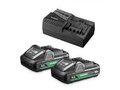 HiKOKI Сет две 18V 4Ah батерии и полнач 