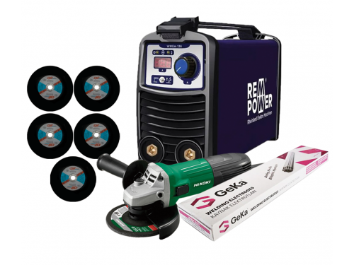 WMEm 136+ELIT 2.5mm 2.05kg електрода+G13STA-YGZ Аголна брусилка+125x3x22.23mm Пет брусни плочи