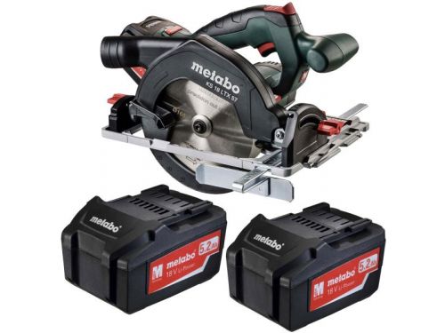 KS 18 LTX 57 18V 2x5.2Ah Li-Power; Charger ASC 55 (220-240 V / 50 - 60 Hz); metaBOX 340