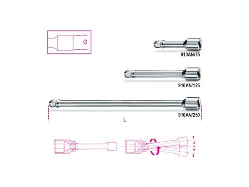 md_5f1fe0438b2dc 910 AN/125-Насаден топчест продолжеток на 3/8, 125mm - Image 1