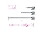 910 AN/125-Насаден топчест продолжеток на 3/8, 125mm - Image 2